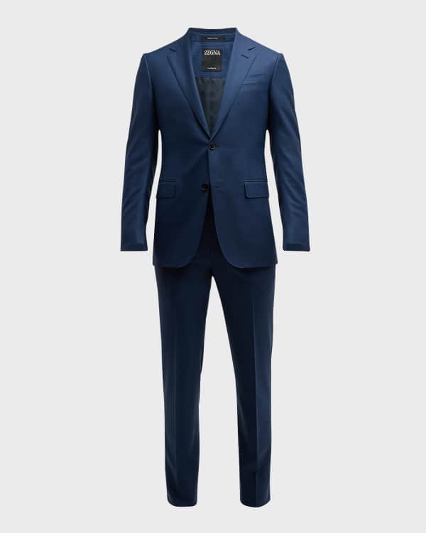 ZEGNA Men's Two-Tone Plaid Wool Suit | Neiman Marcus