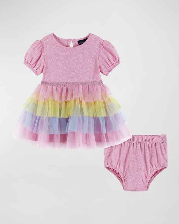 Luli Me Girl s Classic Smocked Bishop Dress W Bloomers Size Newborn 18M Neiman Marcus