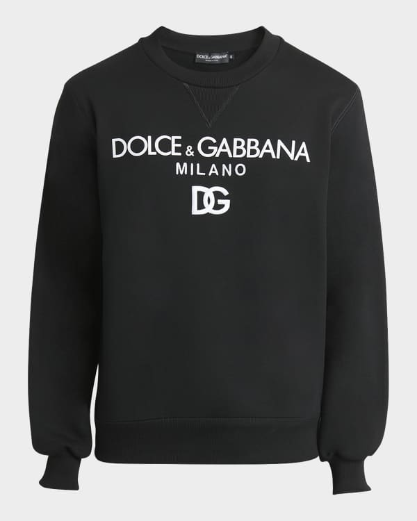 Dolce and gabbana milano logo crew sweatshirt cheap