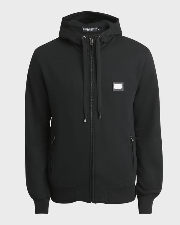 ミュージシャン Embossed Logo Cropped Zip Up / Black the-alley-vintage-logo-zip-up-