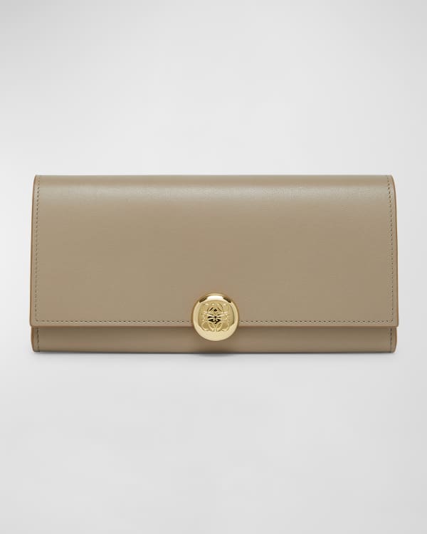 THE ROW Sofia Continental Wallet in Lux Grained Calfskin