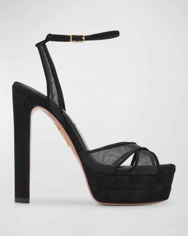 Alexander McQueen Butterfly Ankle Strap Platform Sandals Neiman Marcus