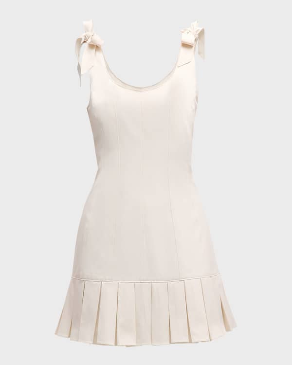 Cinq a Sept Felicia Bow Mini Dress Neiman Marcus