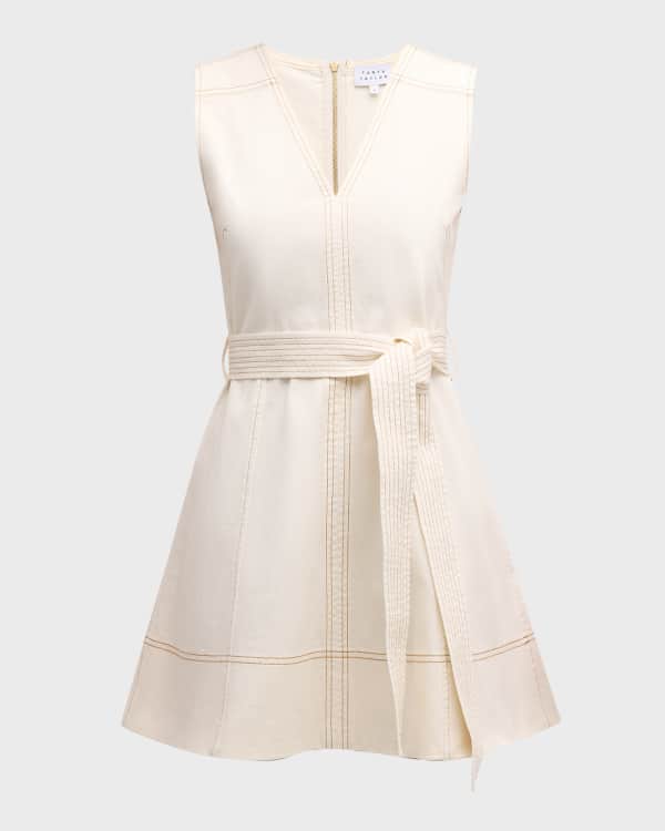 Veronica Beard Fuller Sleeveless Denim Midi Dress | Neiman Marcus