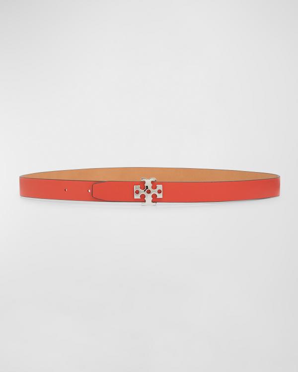 Tory Burch T-Monogram Denim Belt | Neiman Marcus display picture 1