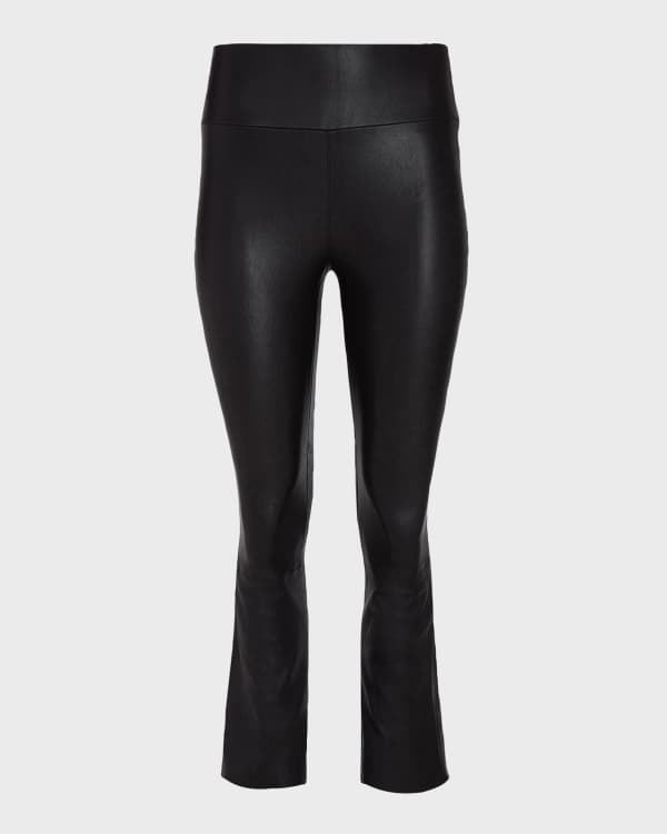 Vince cropped leather hot sale leggings