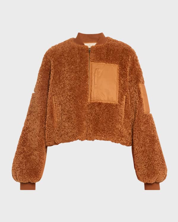 Vince teddy bomber jacket outlet