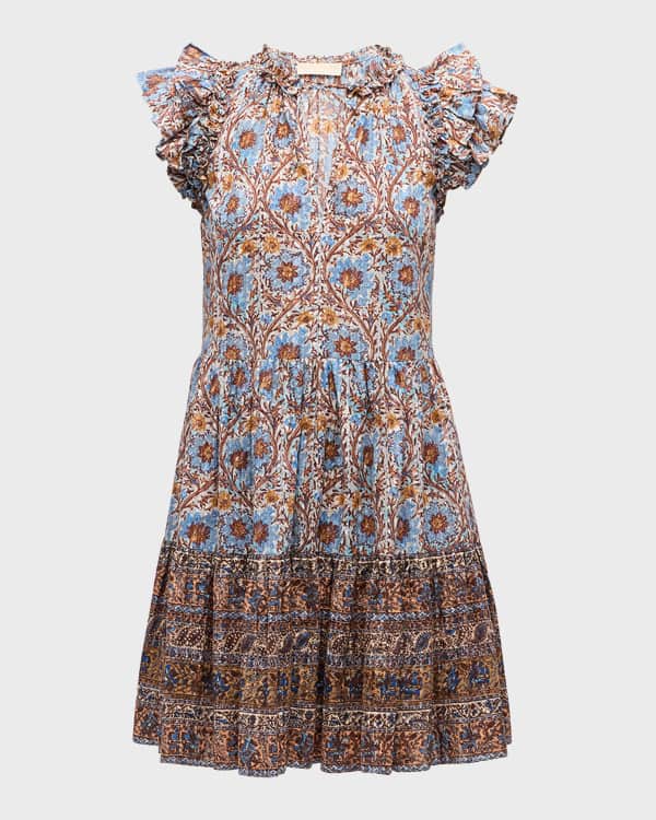 Amur viola pleated floral dress clearance