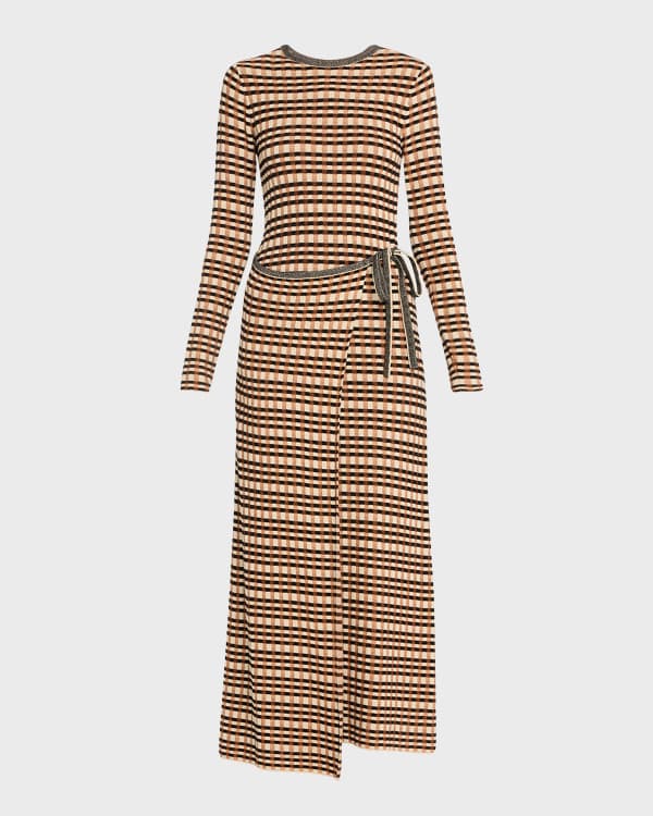 Elleme Ribbed Long Sleeve Maxi Dress Neiman Marcus