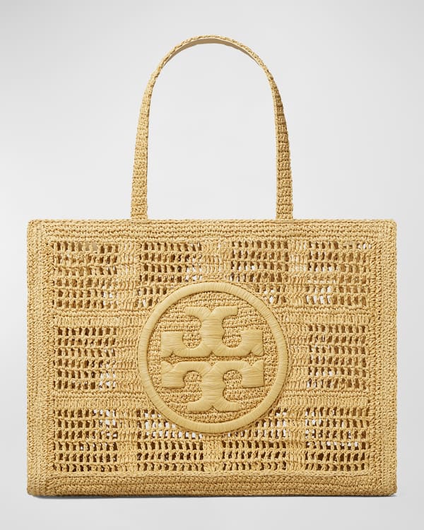 Tory Burch Ella Logo Leopard Canvas Tote Bag | Neiman Marcus
