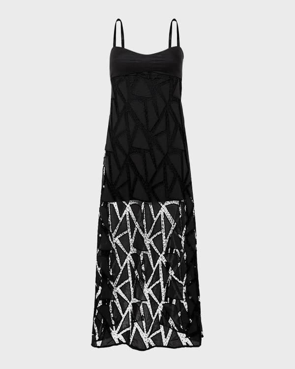 Mara Hoffman Sara Abstract Belted Midi Hemp Dress Neiman Marcus