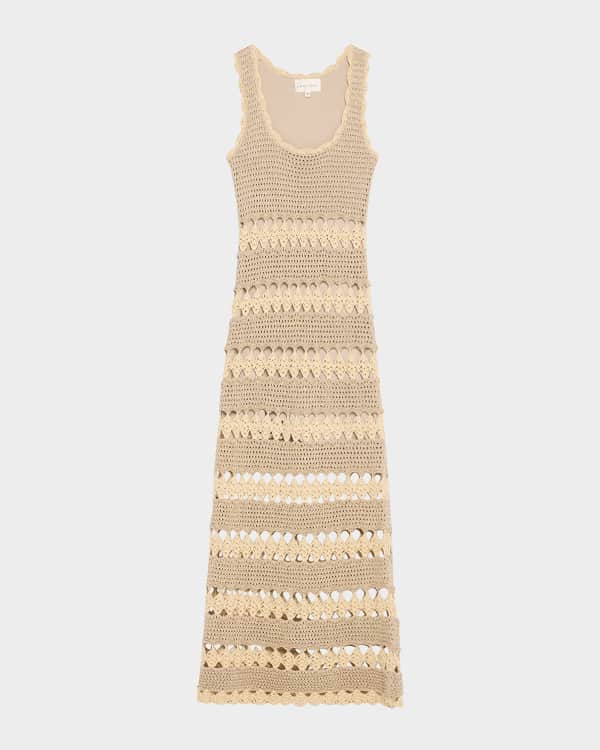 Cara Cara Aurora Fit & Flare Sleeveless Knit Midi Dress | Neiman Marcus