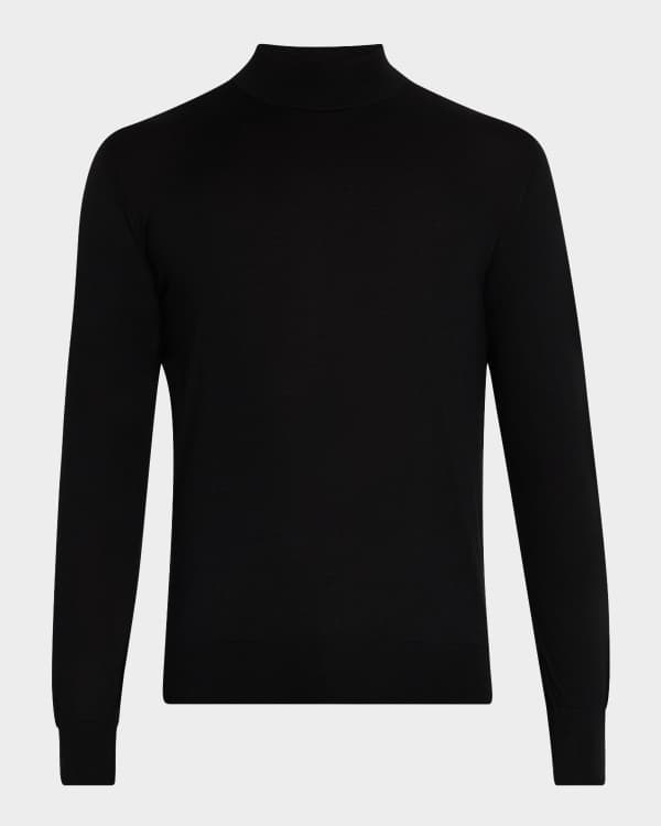 Giorgio Armani Men's Ribbed Cashmere-Silk Cardigan Sweater Giorgio Armani Men's Ribbed Cashmere-Silk Cardigan Sweater