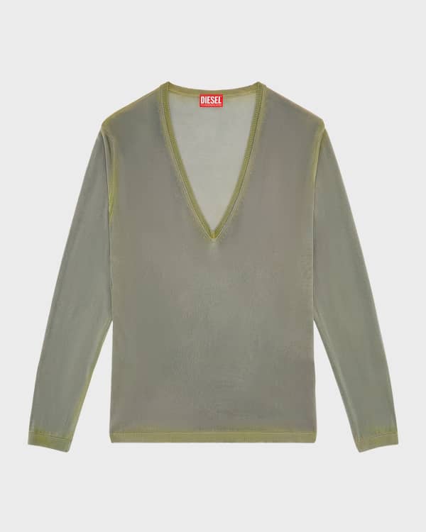 Diesel Men's K-Darin Ribbed Sweater with Distressed Effect | Neiman Marcus