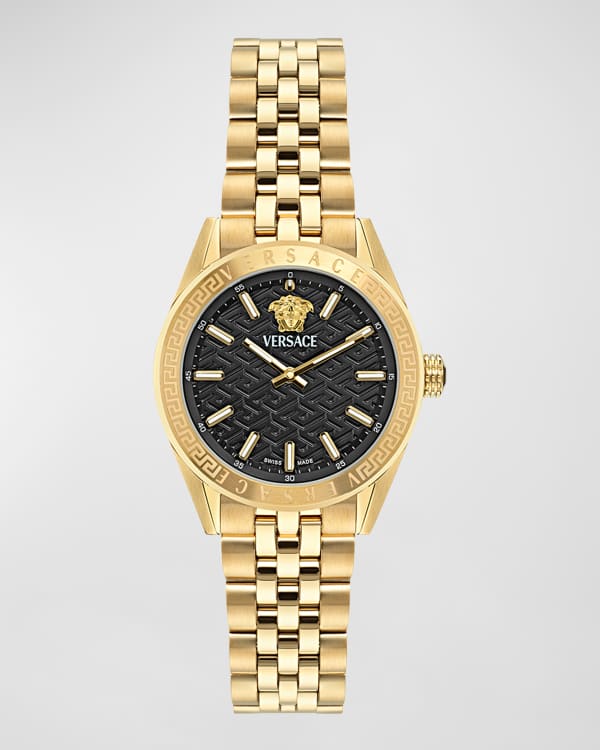 稀！Versace Greca Icon 36MM Two Tone Bracelet Watch Versace 36mm Greca Icon Bracelet Watch, Two-Tone | Neiman Marcus