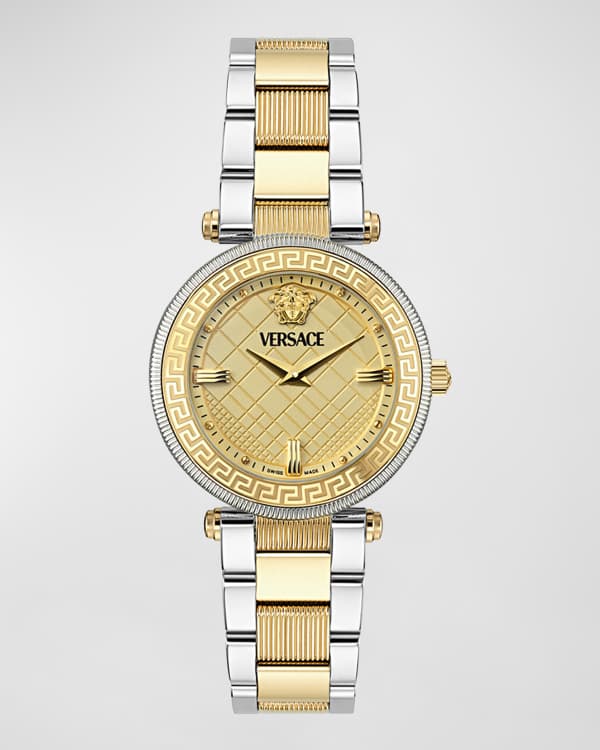 稀！Versace Greca Icon 36MM Two Tone Bracelet Watch Versace 36mm Greca Icon Bracelet Watch, Two-Tone | Neiman Marcus