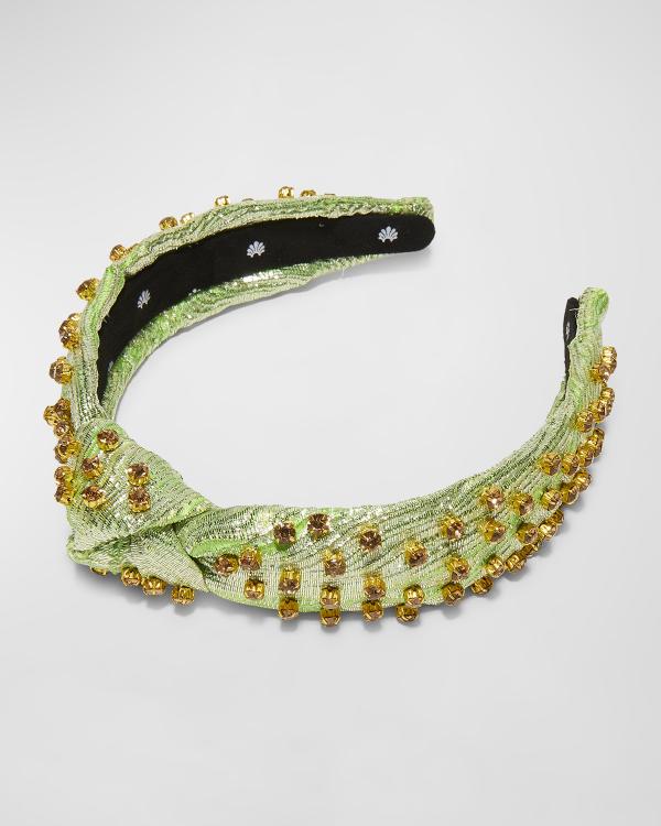 Lele Sadoughi Black Brocade Holly Headband Lele Sadoughi | Accessories | Lele Sadoughi Black Brocade  main image 3