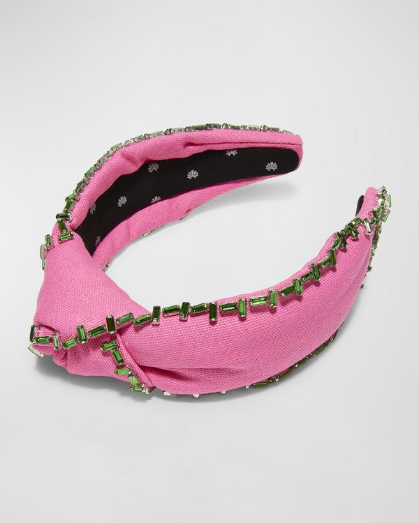 Lele Sadoughi Scalloped Velvet Headband | Neiman Marcus display picture 2