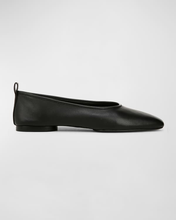 Leah Mesh Square-Toe Ballerina Flats