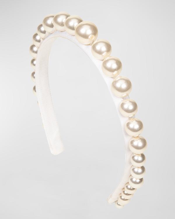【Jennifer Behr】Bailey ビジューヘアバンド Jennifer Behr Bailey Pearly Headband | Neiman Marcus