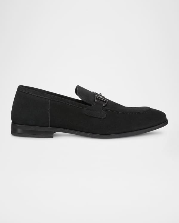 Karl Lagerfeld Paris Men's Box Leather Western Buckle Bit Loafers | Neiman  Marcus