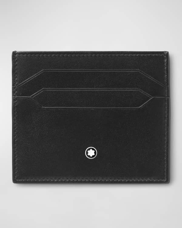 Montblanc MST Business Card Holder Gusset Black Neiman Marcus