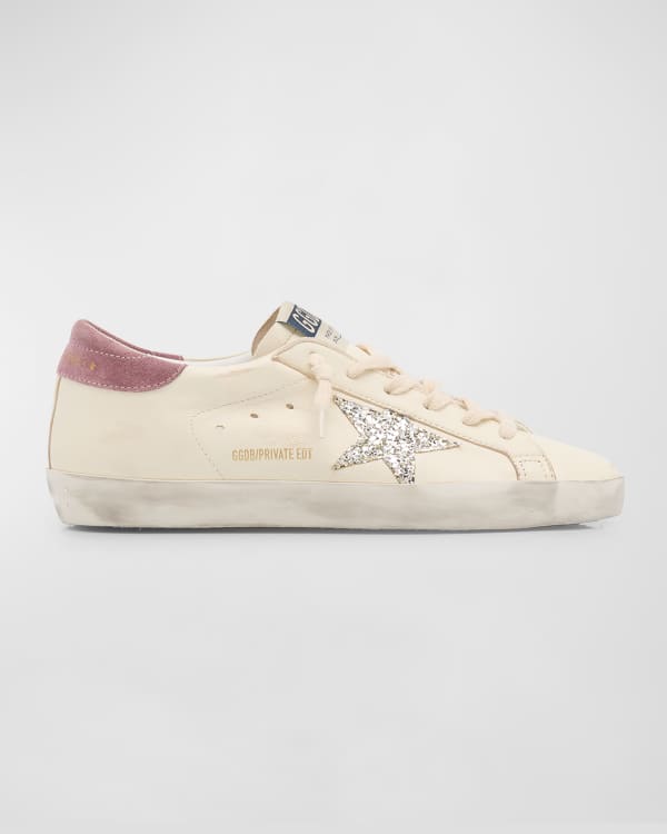 Ball Star Mixed Leather Low-Top Sneakers