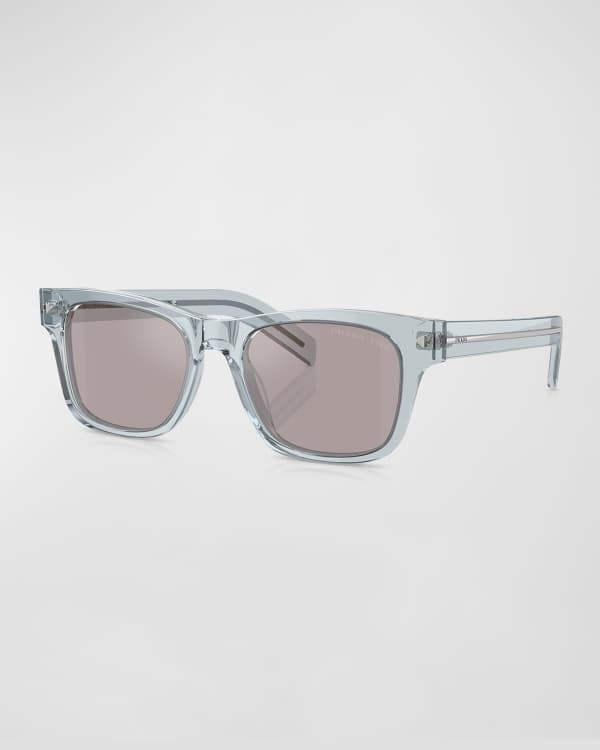 Prada アセテートサングラス∴ PRADA EYEWEAR レクタンギュラーフレーム アセテート サングラス