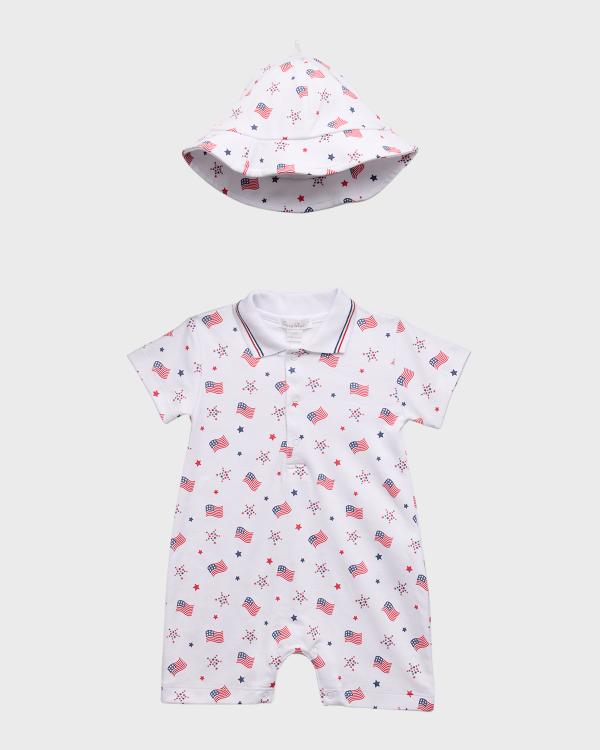 Fendi White Jersey Playsuit Set