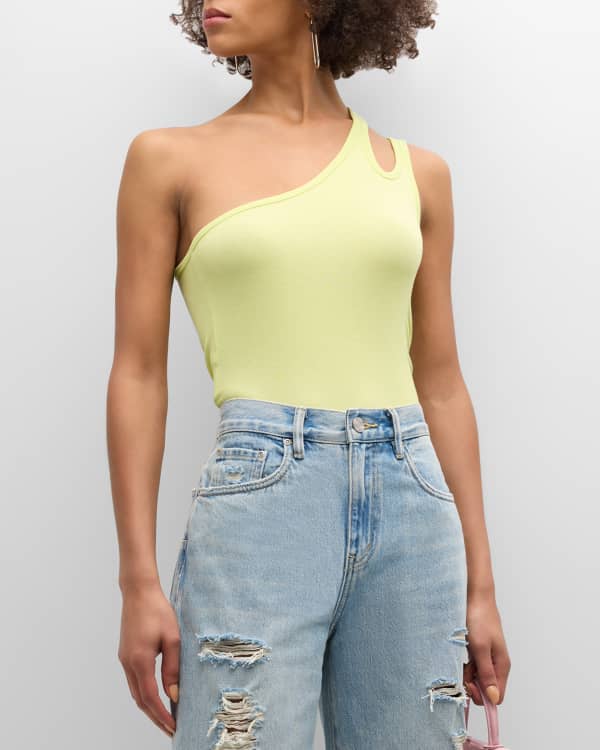 Ruffled Moiré Crop Top W/ Lace Up