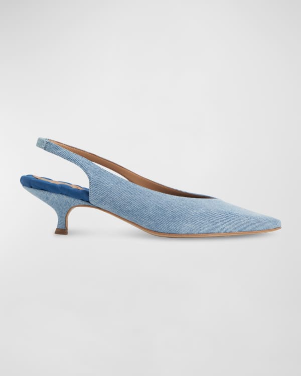 Taryn Rose Tess Neoprene Point Toe Pumps Neiman Marcus