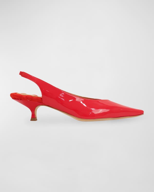 Bill Blass Billie Suede Bow Pumps Neiman Marcus