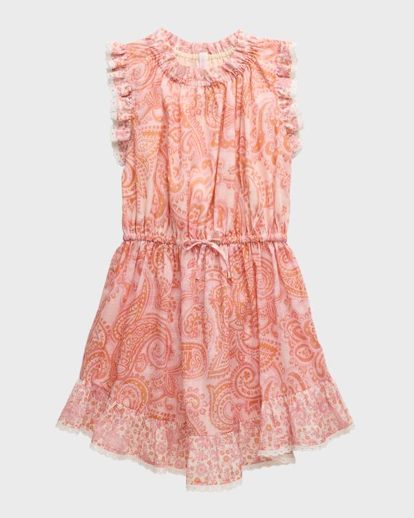 Robe Sans Manches H&M Divided Imprimée Paisley, Taille 2, Dos à Boutons - Occasion Très Bon état