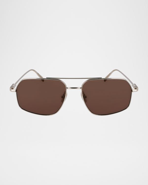 Cartier Men's Rimless Rectangle Metal Sunglasses | Neiman Marcus
