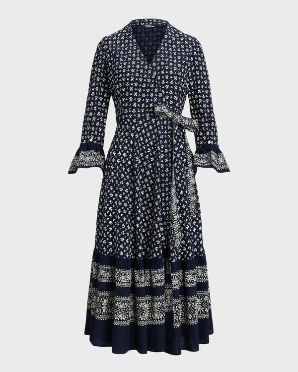 Polo Ralph Lauren Georgette one-shoulder gown - Blue