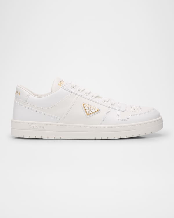 Prada Allacciate 30mm Leather Sneakers Neiman Marcus