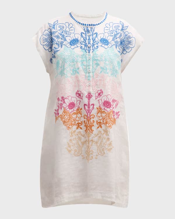 Johnny was burke linen tunic dress online