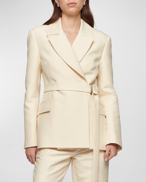 Tibi belted blazer top