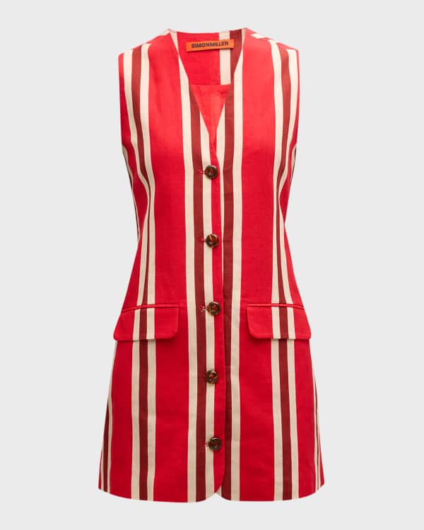 Staud Madison Linen Mini Dress