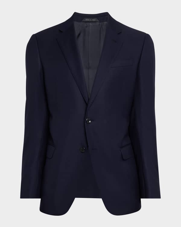 Giorgio Armani Men's Seersucker Suit Separate Jacket | Neiman Marcus