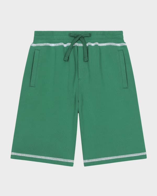 Givenchy Boy's Drawstring 4G Jacquard Shorts, Size 8-14 | Neiman Marcus