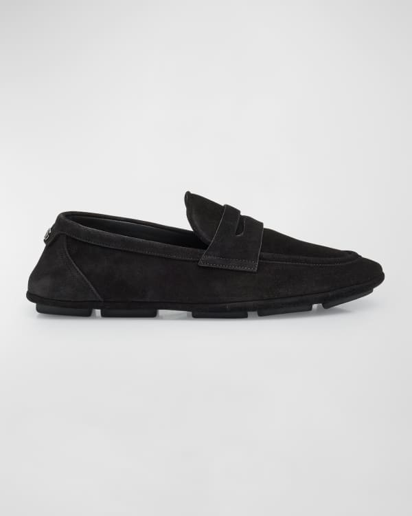 mens chunky penny loafers