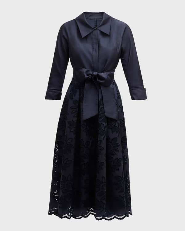 パーティードレス TadashiShoji Floral-Embroidered Ruffle Bodycon Dress Tadashi Shoji Floral-Embroidered Ruffle Bodycon Dress