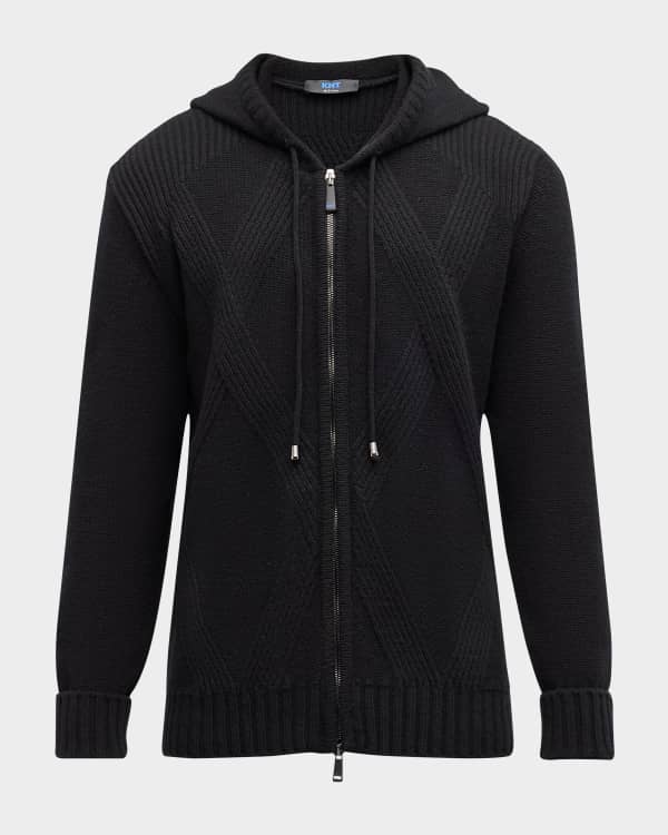 Diesel Men's Quarter-Zip Waffle Sweater | Neiman Marcus