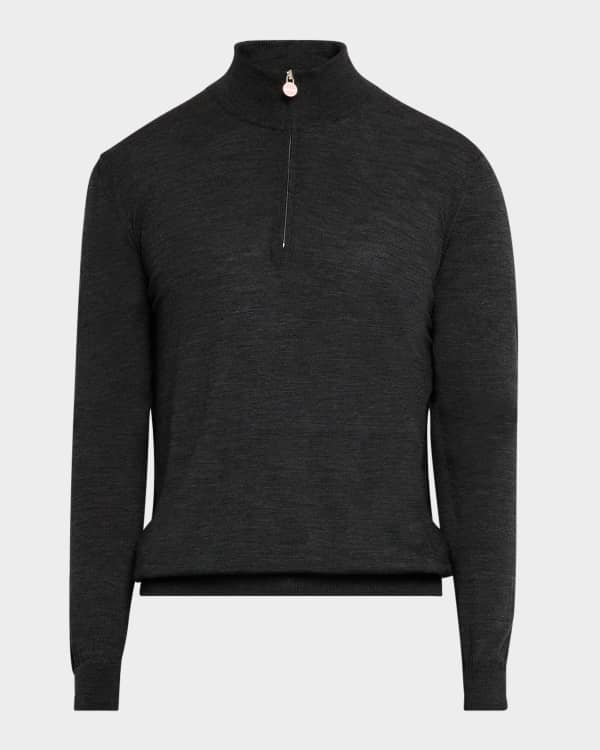 Kiton Men's Cashmere Quarter-Zip Sweater | Neiman Marcus Kiton Men's Cashmere Quarter-Zip Sweater | Neiman Marcus