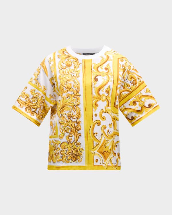 DOLCE & GABBANA - monogram-jacquard chenille T-shirt main image 0
