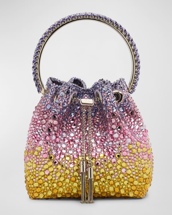 Jimmy Choo Bon Bon Crystal Embellished Bucket Bag Neiman Marcus