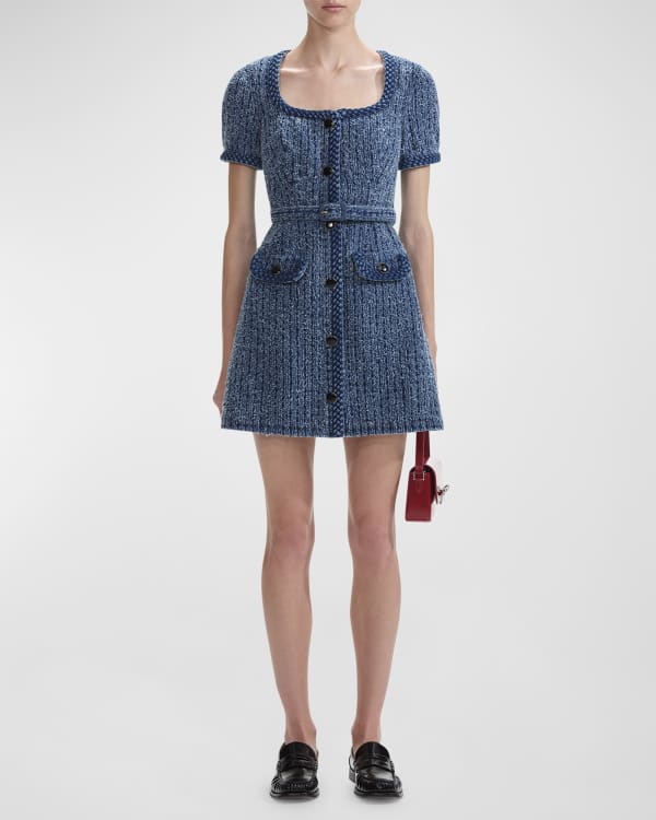 Elie Tahari Geraldine Short Sleeve Dress Neiman Marcus