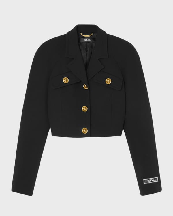 Balmain Leopard Print Jacquard Tailored Jacket | Neiman Marcus Balmain Leopard Print Jacquard Tailored Jacket | Neiman Marcus