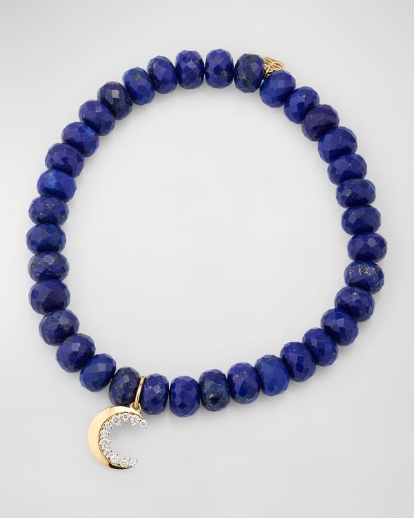 Sydney Evan 14k Lapis Bead Turquoise Eye Bracelet Neiman Marcus
